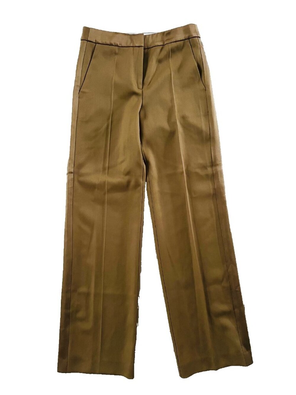 Boss Tackea Virgin Wool Tuxedo Trousers in Camel ( US 2 ) - Picture 5 of 10